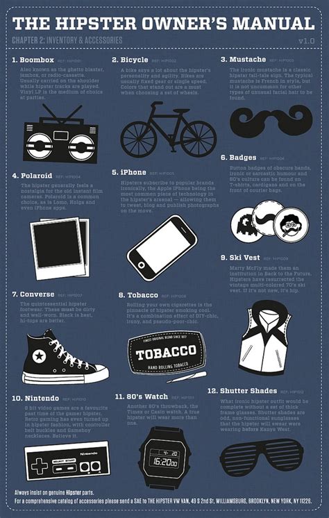The Hipster Owners Manual Infographic Bit Rebels