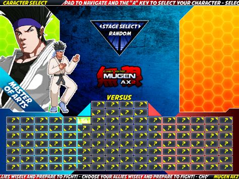 The Mugen Fighters Guild Cant Find Mugenax2 Exhibit Edition Stage