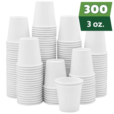 300 Pack 3 Oz White Paper Cups Small Disposable Bathroom Espresso Mouthwash Cups Walmart