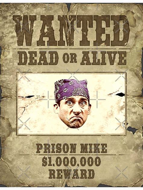 Wanted Prison Mike Poster By Bwshirts Redbubble