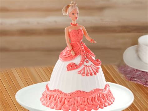 For the first go at one of these type cakes i'm pretty happy with how. Red Barbie Cream Cake - Party With Barbie Cake: Bakingo