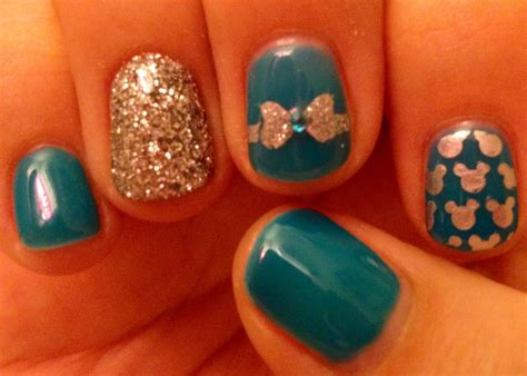 Teal Disney Nails I Love Nails Fancy Nails Gorgeous Nails How To Do Nails Cute Nails Disney