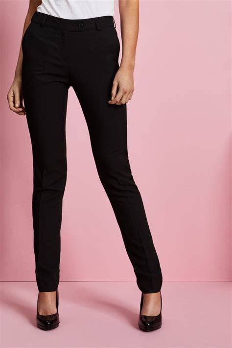 Essentials Womens Unhemmed Slim Leg Trousers Simon Jersey Beauty