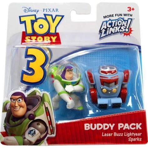 Disney Pixar Toy Story Buddy Pack Laser Buzz Lightyear And Sparks Action