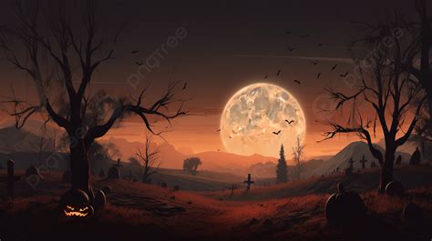 full moon over a graveyard background halloween background picture background image and