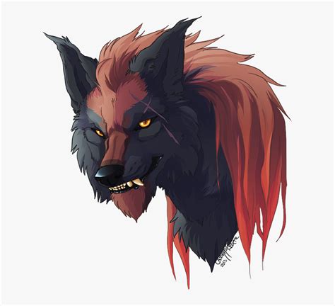 Black Demon Wolf With Wings Download Cool Deviantart Werewolf Drawing Hd Png Download Kindpng