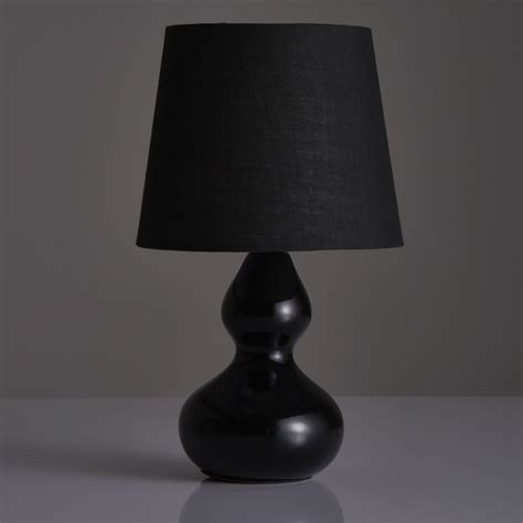 Wilko Black Ceramic Table Lamp Wilko