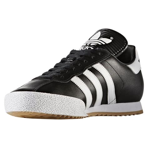 Adidas Originals Mens Samba Super Trainers Black Retro Classic Leather