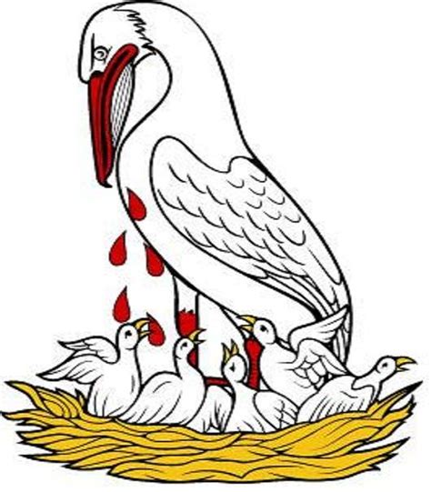 Sacrificiu Pelican Catholic Symbols Bird Art Christian Symbols