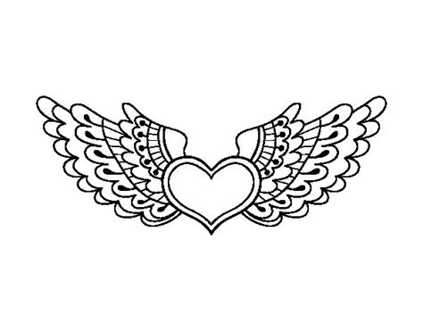 See more ideas about heart with wings, heart with wings tattoo, wings tattoo. Heart with wings coloring page - Coloringcrew.com