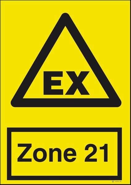 Advarselsskilt Ex Zone 21 E Skilte