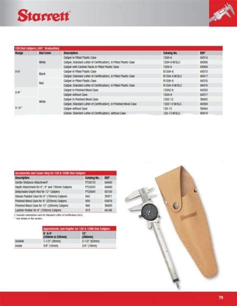 Starrett 120 Dial Caliper American Made Willrich Precision Instruments