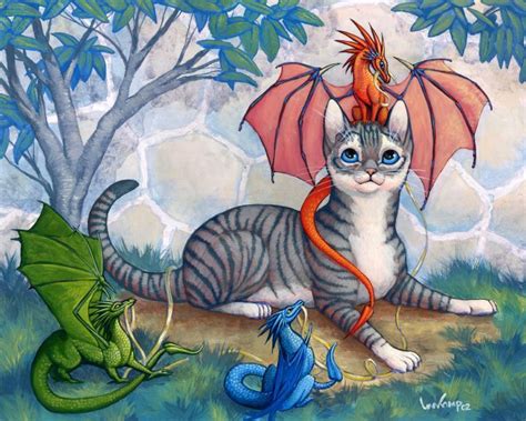 Pin By Edna Barefoot On Different Creatures Dragon Cat Dragon