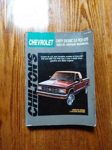Purchase Chiltons Chevrolet S 10 Gmc S 15 Pick Ups 1982 91 In