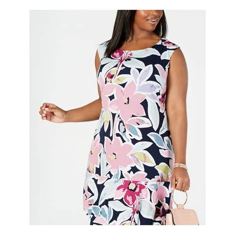 Connected Apparel Connected Apparel Womens Navy Floral Sleeveless