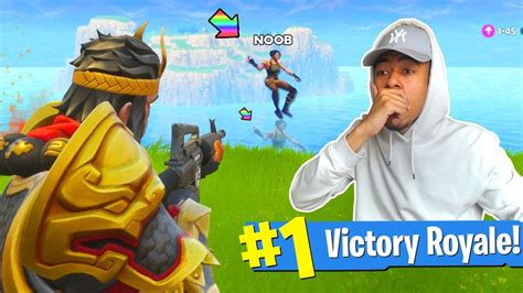 Scaring Noobs With New Wukong Legendary Skin In Fortnite Wins 100
