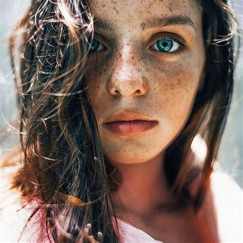 Beautiful Freckles Portrait Studio Freckles Girl Bare Face