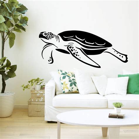 Turtle Tortoise Tortoiseshell Water Sea Animal Swim Fashion Living Room