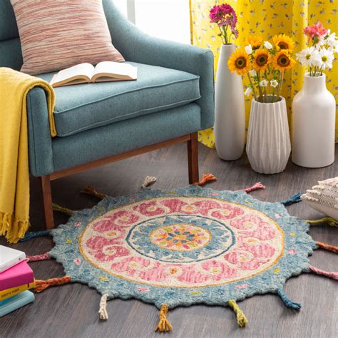 Surya Bonifate Bft 1031 Rose Wool Oddly Shaped Rug From The Shapes