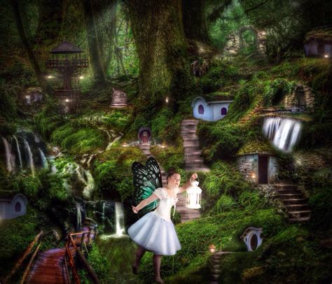 Fairy Village Deep In The Green Wood By Matahari22 On Deviantart