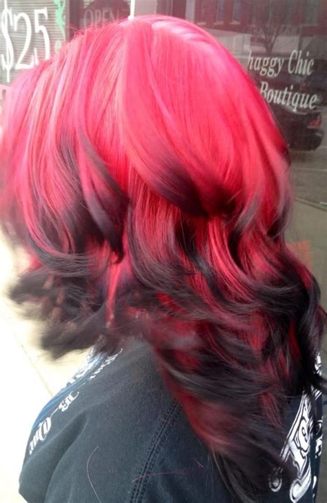 Pin By Gretchen Corona On Hair Inspiration Red Ombre Hair Hair