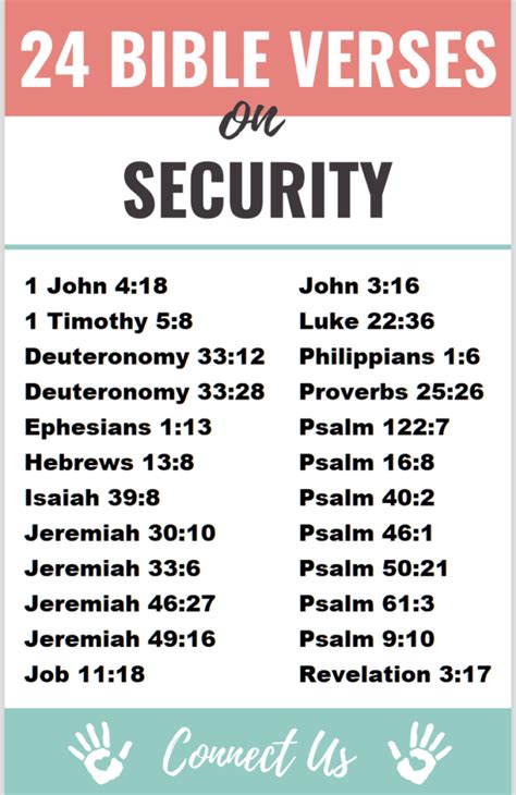 25 Powerful Bible Scriptures On Security Connectus