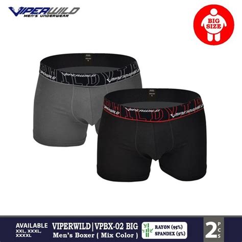 jual celana dalam boxer jumbo pria big size for you 2 vpbx 02 big di lapak oxlade underwear