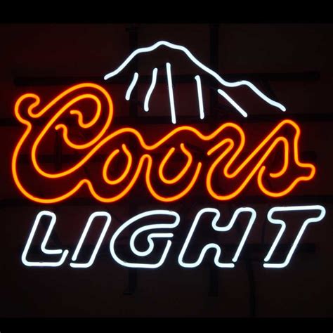 Neon Signs T Coors Light Mountains Beer Bar Pub Store Party Room