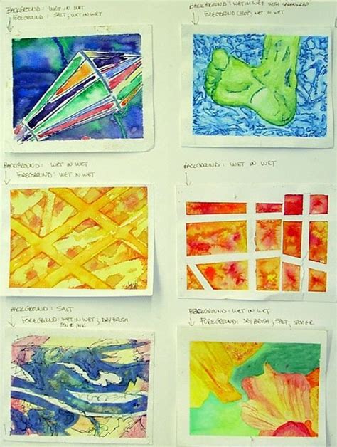 Watercolor Handouts Watercolor Lessons Art Curriculum High School