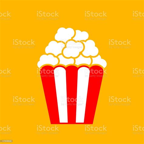 Popcorn Box Vector Icon Stock Illustration Download Image Now Art
