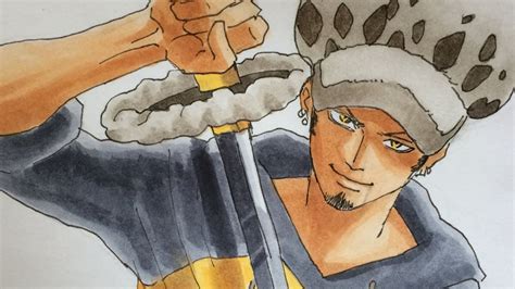 One piece is the story of monkey d. How to draw Trafalgar Law One piece drawing Tutorial - YouTube
