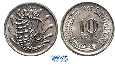 Most malaysian collector refer this coin as a bunga raya series. OLD COIN: SINGAPORE 10 CENT