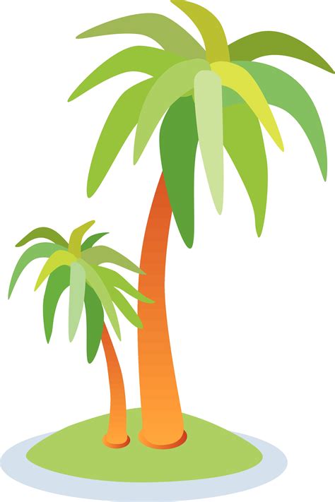 Cute Palm Tree Vector Clip Art Library