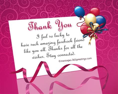 Thank You For Birthday Wishes Quotes Facebook Shortquotescc
