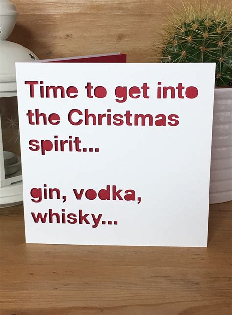 These merry christmas funny love sms for your family friends. Christmas Card Drink Spirit quote alcohol funny Christmas