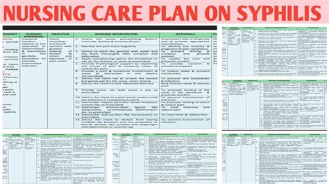 Ncp 65 Nursing Care Plan On Syphilis Sexually Transmitted Diseases Youtube