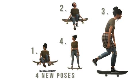 Kondenzira Kuhar žetva Sims 4 Skateboard Poses
