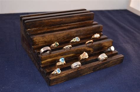 Tiered Jewelry Store Ring Display Multiple Ring Holder