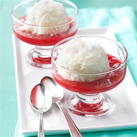 Ice Cream Snowballs With Raspberry Sauce Recipe Taste Of