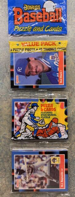 Donruss 1988 Puzzle And Cards Series Baseball Value Pack 45 Cards 9