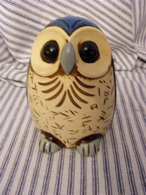 Ceramic Painted 1970s Vintage Owl Bank Etsy Vintage Owl Vintage