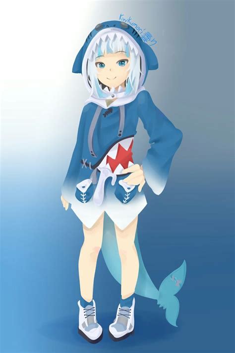 Pin By Bay Tyo On Gawr Gura Collection Cute Anime Pics Anime Shark