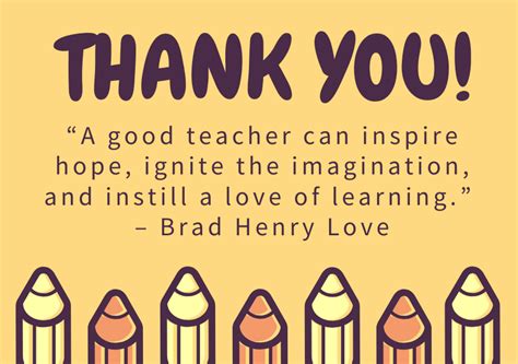 Teacher Appreciation Quotes To Say Thank You