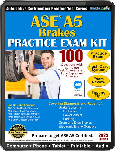 Ase A5 Brakes Practice Test Kit