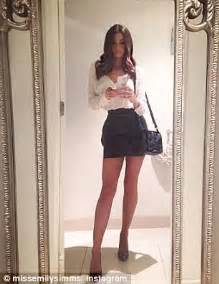 Emily Simms Posts Selfie Flaunting Very Long Legs Daily Mail Online