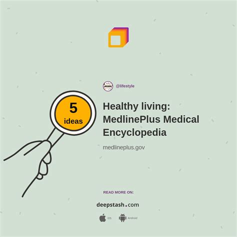 Healthy Living Medlineplus Medical Encyclopedia Deepstash