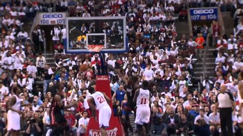 Dunk Of The Night Dwyane Wade Nasty One Handed Putback Dunk Against