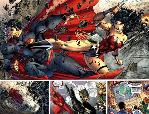 Comics Superman Battles Wonder Woman In First Look At