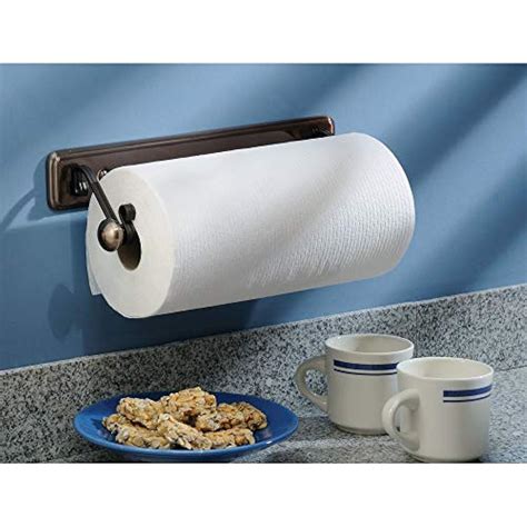 Interdesign York Lyra Paper Towel Holder For Kitchen Wall Mount Bronze