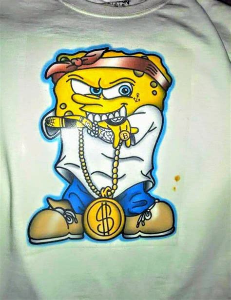 gangster spongebob tattoo
